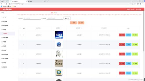 基于springboot vue的水产养殖系统